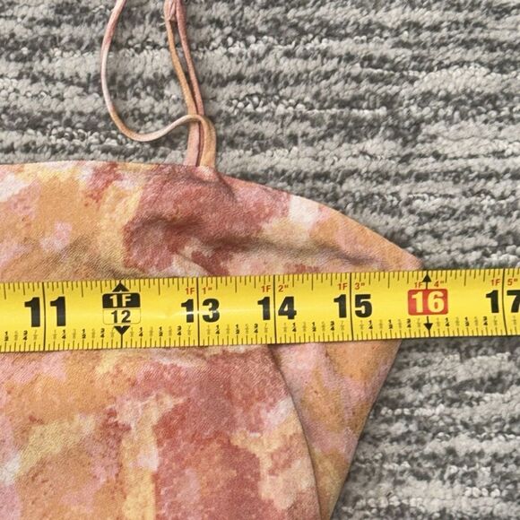 New Revolve LOVERS+FRIENDS Emmett Pink Snakeskin Ruched Ruffle Mini Dress Small - Picture 6 of 12